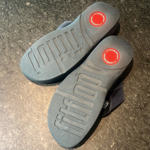 Fitflop Blue Sandals Comfortable Everyday Wear - Picture 6 of 6